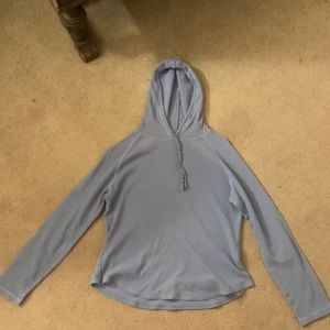 Cute blue crop top hoodie